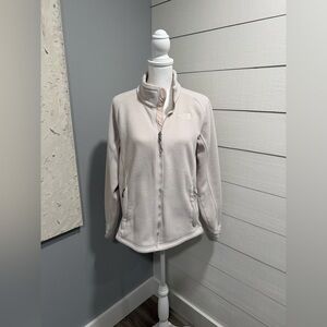 The North Face Women's Off White Fleece Zip-up Jacket